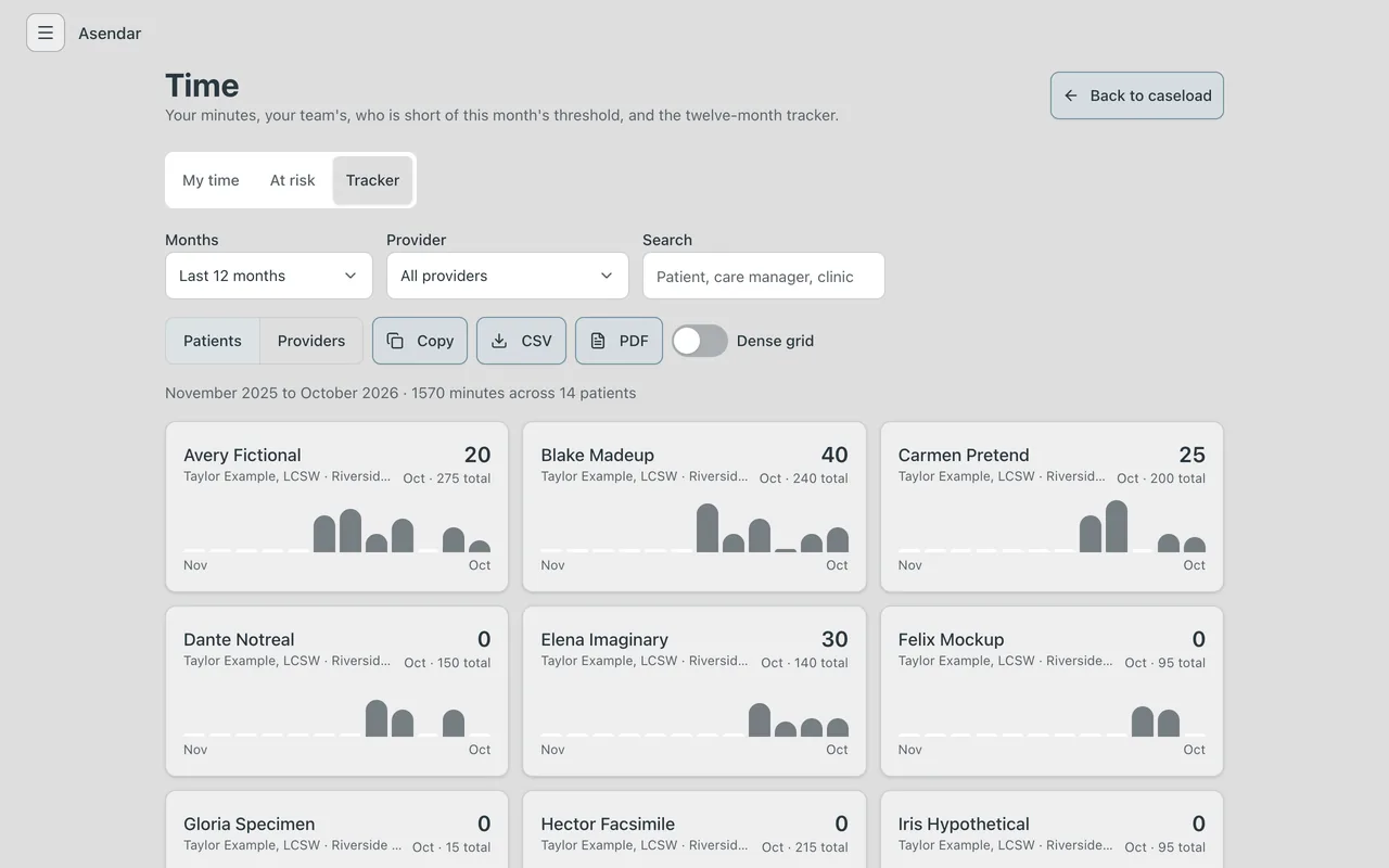 Screenshot: Time, Tracker