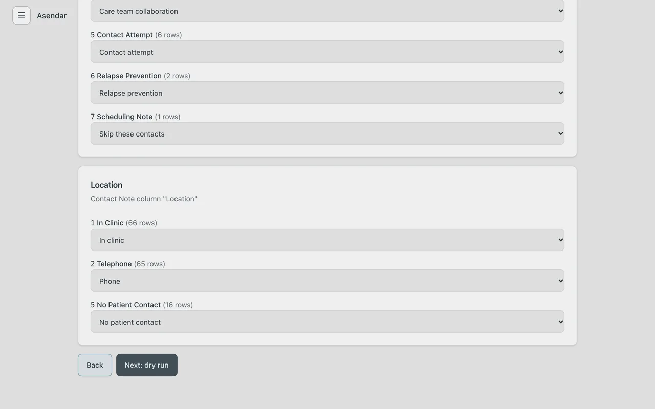 Screenshot: Map the codes, decoded from the codebooks