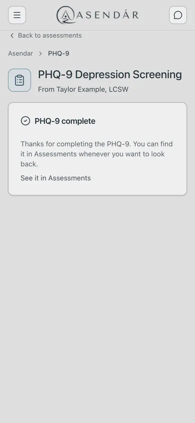 Screenshot: After Submit